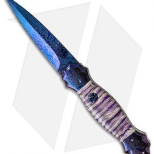Rainy Vallotton Morning Star Mace Automatic Knife Mammoth Molar (4.5" Damascus)