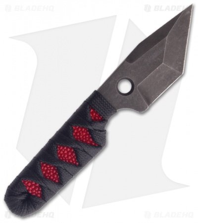 Sam Eddleman Tanto Dashi Neck Knife Cord Wrap Red Rayskin (2" Plain) - Image 2