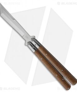 Sam Eddleman Weehawk Tanto Balisong Butterfly Knife Thunderstorm Kevlar