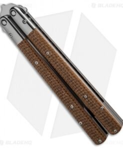 Alternative view of Sam Eddleman Weehawk Tanto Balisong Butterfly Knife Thunderstorm Kevlar