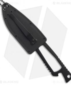 Alternative view of Schrade Extreme Survival Fixed Blade Neck Knife (3.1" Black) SCHF5N