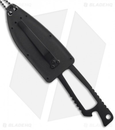 Schrade Extreme Survival Fixed Blade Neck Knife (3.1" Black) SCHF5N - Image 2