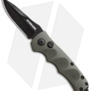 Schrade Mini Extreme Survival Automatic Knife Green (2.5" Black) SC60MOD