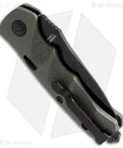 Alternative view of Schrade Mini Extreme Survival Automatic Knife Green (2.5" Black) SC60MOD