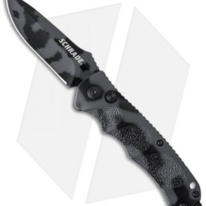 Schrade Extreme Survival Drop Point Automatic (3.25" Urban Camo) SC60C