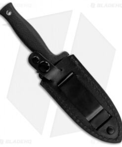 Alternative view of Schrade Compact Boot Knife D/E Black Fixed Blade (3.5" Black) SCHF19