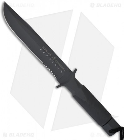 Schrade Extreme Survival Fixed Blade Knife (7.5" Gray Serr) SCHF2