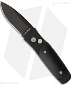 Schrade Smedy Tactical Automatic Knife (2.5" Black Plain) SMEDB