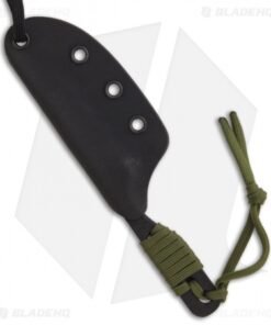 Alternative view of Shadow Tech Knives Hiker Bowie Knife Fixed Blade w/ OD Green Cord (3" Black)