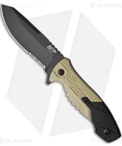 Smith & Wesson M&P Striker Fixed Blade Knife Black/Brown Aluminum (4" Black)