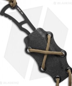 Alternative view of Southern Grind Vermin Tanto Fixed Blade Neck Knife (2.25" Black)