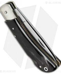 Alternative view of AKC Speed Hunter 2 Blade Automatic Italian Knife Dark Horn (3" Polish)