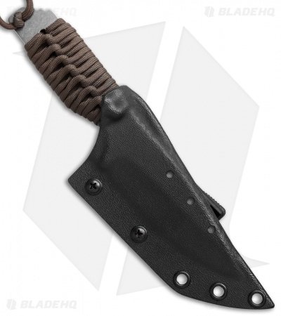 Strider Model SA-L Fixed Blade Knife Coyote Cord Wrap (4" Stonewash) - Image 2