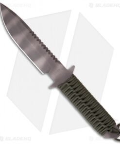 Strider MTL Large Sniper Fixed Blade Knife w/ OD Cord (7" Tiger Stripe)
