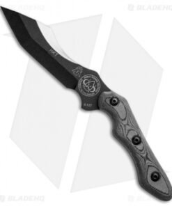 TOPS Knives HKT Hunter Killer Tracker Fixed Blade Knife Gray Micarta (4" Black)