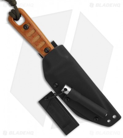 TOPS Knives Lite Trekker Tan Fixed Blade Knife (4.25" Black Plain) TLT-01 - Image 2