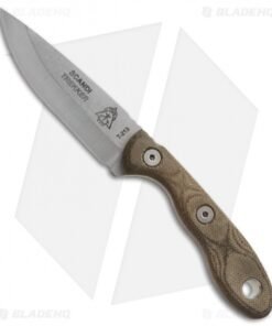 TOPS Knives Scandi Trekker Fixed Blade Knife (3.5" Stonewash)