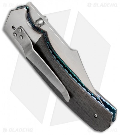 Rainy & Cory Vallotton Freedom Fighter D/A Automatic Knife Green (4" Satin) - Image 2