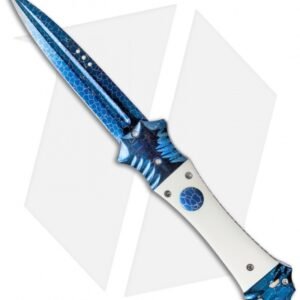 Rainy Vallotton Mini Mace Automatic Knife (3.375" Damascus)