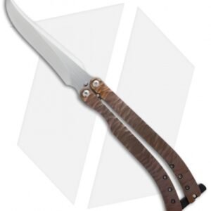 Reese Weiland Toxic Persian Balisong Butterfly Knife Anodized Carved Titanium