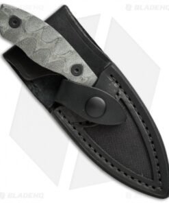 Alternative view of White River Knives GTI 3 Fixed Blade Knife Gray Canvas Micarta (3" Black)