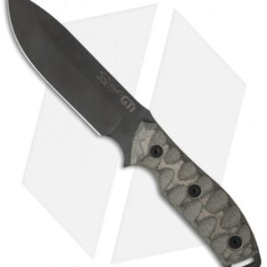 White River Knives GTI 4.5 Knife Micarta (5" Black)