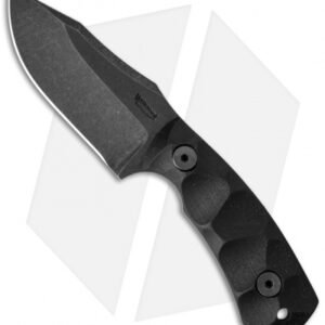 Wilmont Knives K25 Fixed Blade Knife Black G-10 (2.875" Acid Wash)