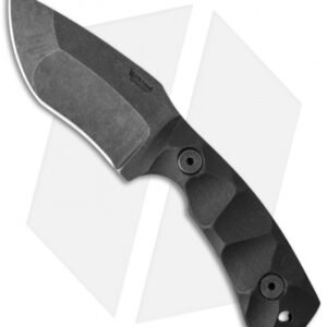 Wilmont Knives EDC Fixed Blade Knife Black G-10 (2.875" Acid Wash)