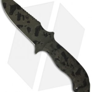 Winkler Knives S.A.R. Knife Fixed Blade w/ Canvas Laminate (4.90" Jungle Camo)