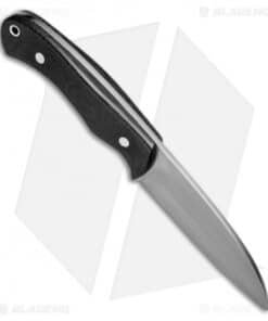 Alternative view of Zoe Crist Knives Fire Creek Fixed Blade Knife Black Canvas Micarta (4.5" Satin)