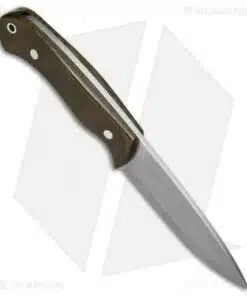 Alternative view of Zoe Crist Knives Saluda Fixed Blade Knife Green Canvas Micarta (4.5" Satin)