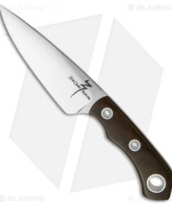 Zoe Crist Knives Urban EDC Fixed Blade Knife Green Canvas Micarta (3.75" Satin)