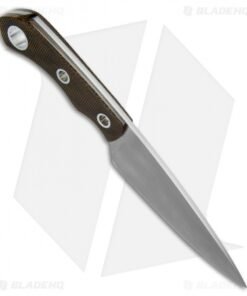 Alternative view of Zoe Crist Knives Urban EDC Fixed Blade Knife Green Canvas Micarta (3.75" Satin)