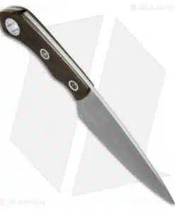Alternative view of Zoe Crist Knives Urban EDC Fixed Blade Knife Green Canvas Micarta (3.75" Satin)